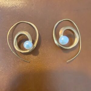 Spiral Pearl Earrings